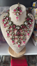 Royal Kundan Meenakari Necklace Set with Earrings & Maang Tikka