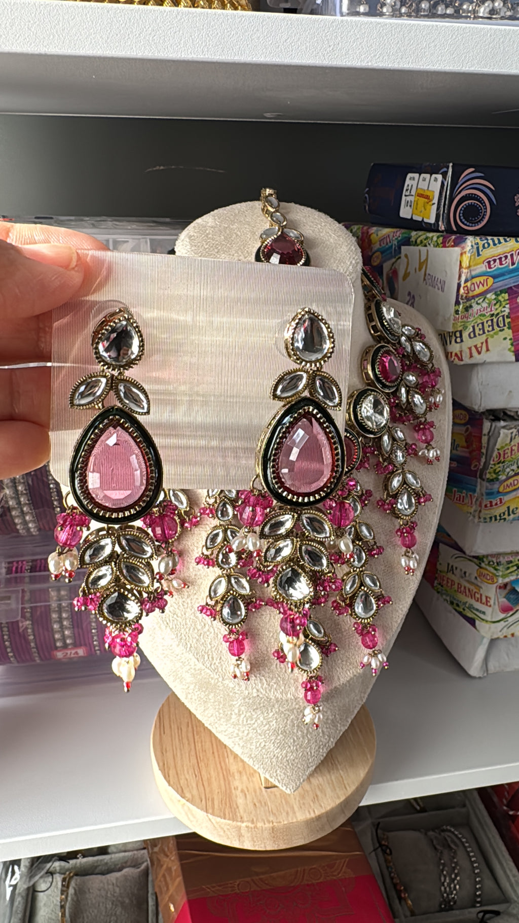 Royal Kundan Meenakari Necklace Set with Earrings & Maang Tikka