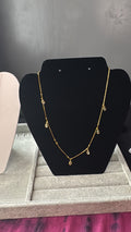 Elegant Gold-Tone Teardrop Necklace