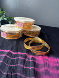 Elegant Gold-Tone Multi-Layer Bangles | Traditional Indian Jewellery