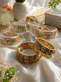 Kashmiri kadda - Traditional gold finish  Bangles